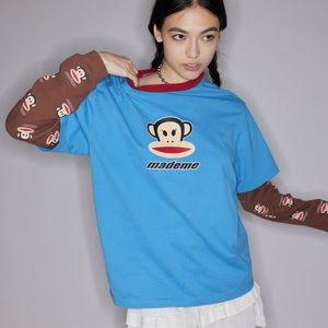 NWT MadeMe X Paul Frank Layered Tee